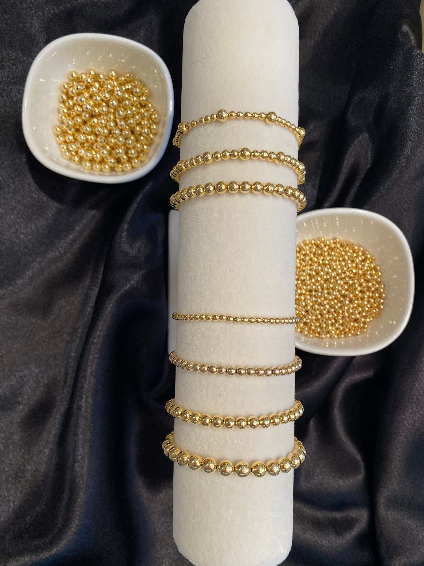 5mm Classic Gold Bead Bracelet