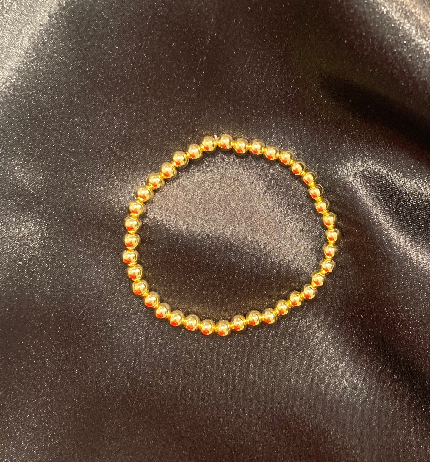 5mm Classic Gold Bead Bracelet